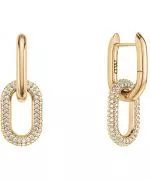 Σκουλαρίκια Daniel Wellington Crystal Link Gold