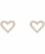Σκουλαρίκια Daniel Wellington Mirelle Heart Rose Gold