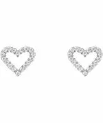 Σκουλαρίκια Daniel Wellington Mirelle Heart Silver