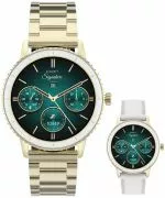 Smartwatch Γυναικεία Garett Signature Grace Gold Solid SET