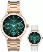 Smartwatch Γυναικεία Garett Signature Grace Rose Gold Solid SET