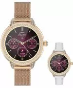Smartwatch Γυναικεία Garett Signature Stella Rose Gold Mesh SET