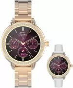 Smartwatch Γυναικεία Garett Signature Stella Rose Gold Solid SET