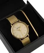 BOWA Praha Full-Gold Mesh 38 Gift Set (ρολόι + βραχιόλι)