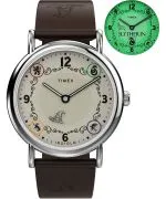Ρολόι για Γυναίκες και Άνδρες Timex Harry Potter X Weekender Slytherin House 38mm Leather Strap