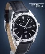 Ρολόι Ανδρικά DESTELL Loup Black Silver Leather Sapphire