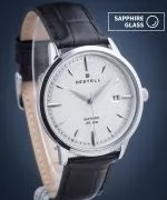 Ρολόι Ανδρικά DESTELL Pictor Silver Black Leather Sapphire