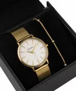 BOWA Praha Silver-Gold Mesh 38 Gift Set (ρολόι + βραχιόλι)