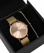 BOWA New York Pink-Gold Mesh 38 Gift Set (ρολόι + βραχιόλι)