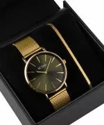 BOWA New York Green-Gold Mesh 38 Gift Set (ρολόι + βραχιόλι)