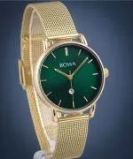 Ρολόι Γυναικεία BOWA Milan Green Gold Mesh 34