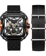 Ρολόι Ανδρικά Ciga Design X Series Gorilla Black & Orange Skeleton Automatic