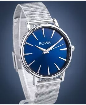 Ρολόι Γυναικεία BOWA Praha Navy Blue-Silver Mesh 38