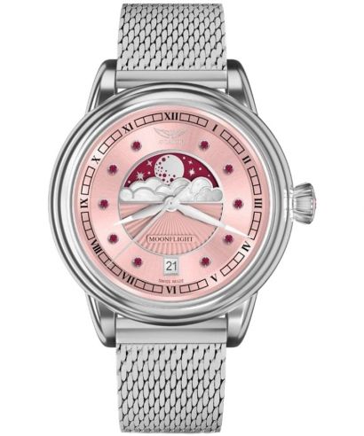 Ρολόι Γυναικεία Aviator Moonflight Gemstone Edition Pink Red Ruby Limited Edition