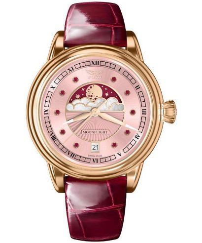 Ρολόι Γυναικεία Aviator Moonflight Gemstone Edition Pink Red Ruby Limited Edition