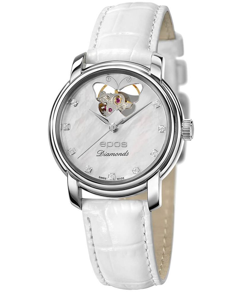 Ρολόι Γυναικεία Epos Ladies Diamonds Open Heart Automatic