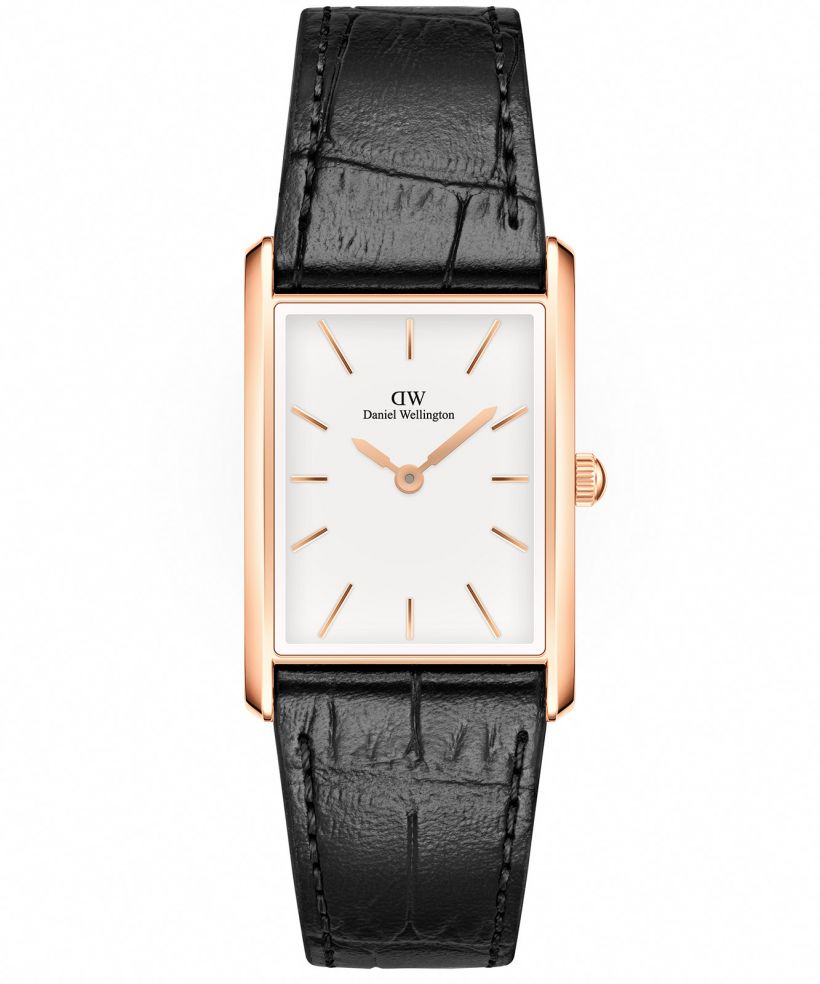 Ρολόι Γυναικεία Daniel Wellington Bound Black Crocodile Rose Gold 24