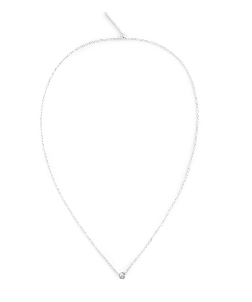 Κρεμάστρα Daniel Wellington Pavé Orb White Crystal Charm Silver