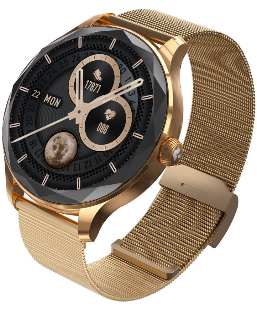 Smartwatch Γυναικεία Garett Viva Χρυσό SET