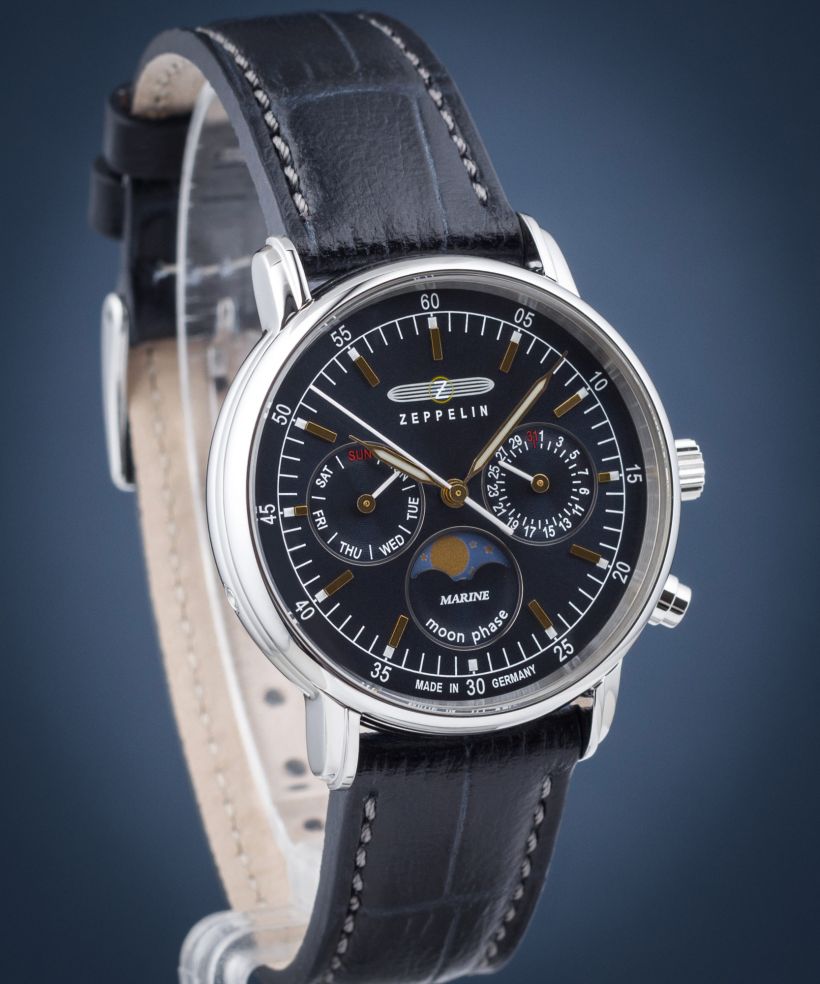 Ρολόι Γυναικεία Zeppelin LZ14 Marine Moonphase Lady