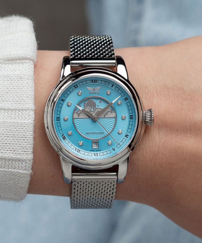 Ρολόι Γυναικεία Aviator Douglas Moonflight Ice Blue Diamonds Limited Edition