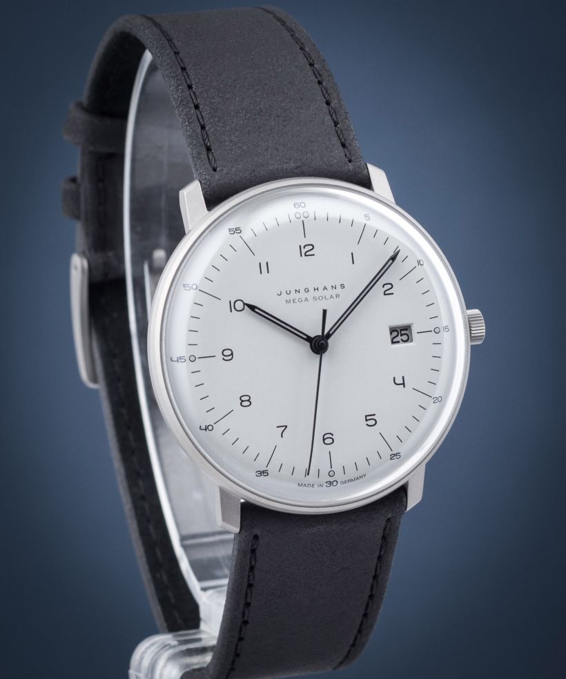Ρολόι για Γυναίκες και Άνδρες Junghans max bill MEGA Solar Radio-Controlled