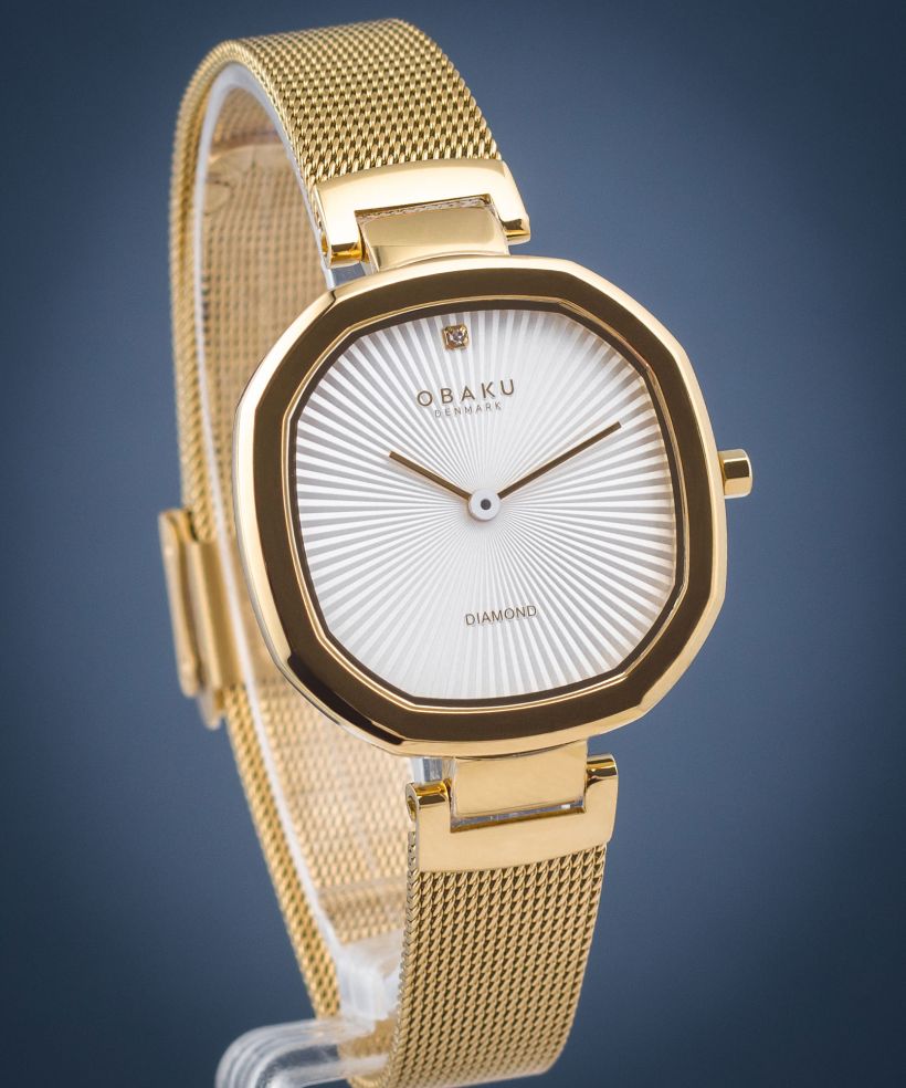 Ρολόι Γυναικεία Obaku Brilliant Gold Diamond