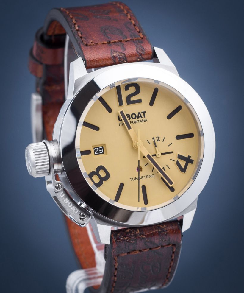Ρολόι για Γυναίκες και Άνδρες U-Boat Classico 42 Tungsteno Beige