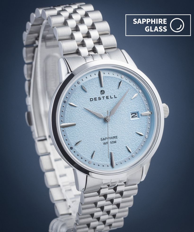 Ρολόι Ανδρικά DESTELL Pictor Ice Blue Silver Steel Sapphire