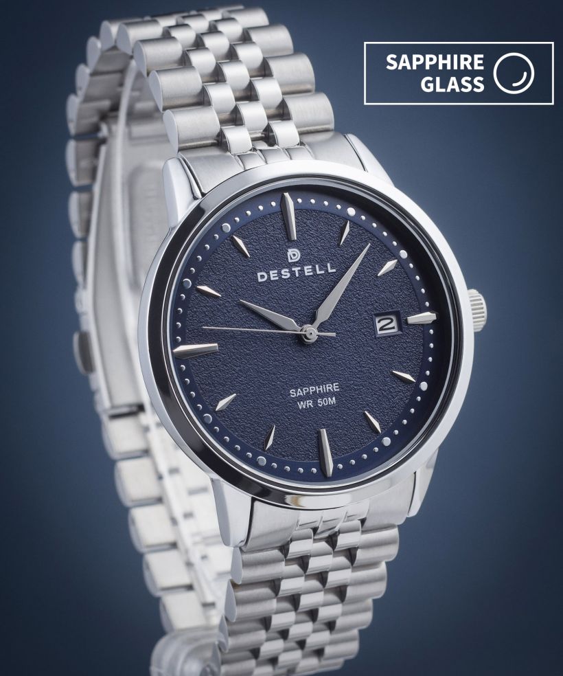 Ρολόι Ανδρικά DESTELL Pictor Blue Silver Steel Sapphire