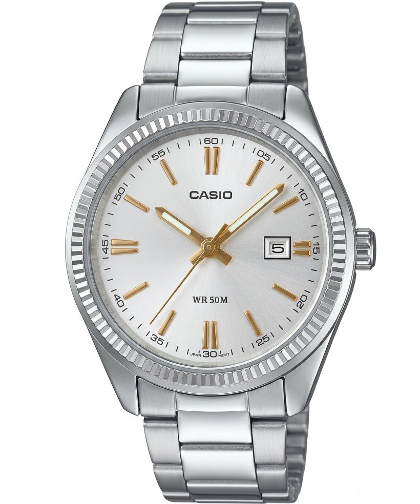 Ρολόι Ανδρικά Casio MTP λευκό