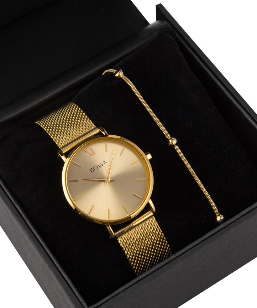 BOWA London Full Gold 33 Gift Set (ρολόι + βραχιόλι)