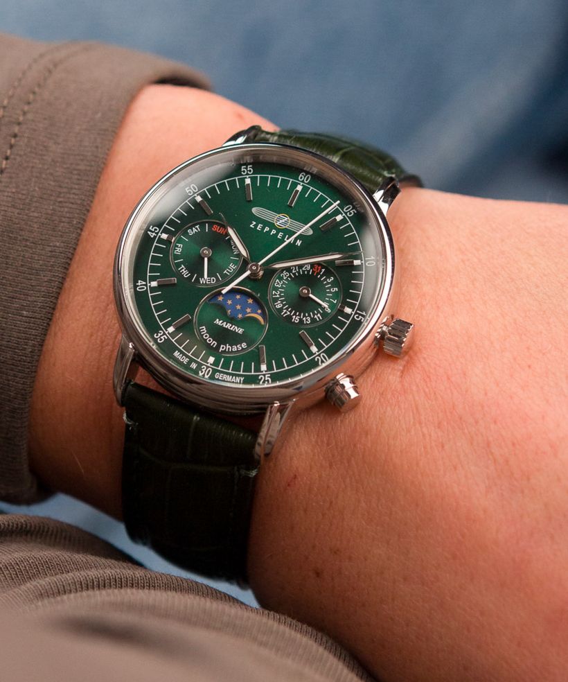 Ρολόι Γυναικεία Zeppelin LZ14 Marine Moonphase Lady