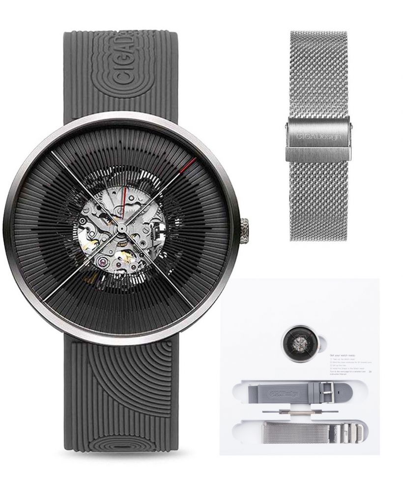 Ρολόι Ανδρικά Ciga Design J Series Zen Karesansui Automatic Mechanical Skeleton SET