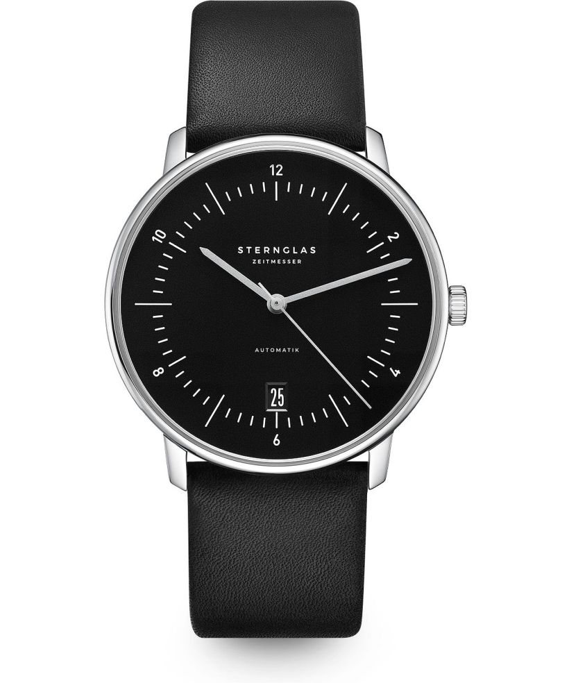 Ρολόι Ανδρικά Sternglas Naos Piano Black Automatic