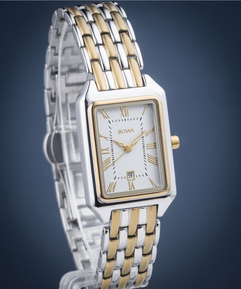 Ρολόι Γυναικεία BOWA Barcelona White Silver-Gold Steel 23