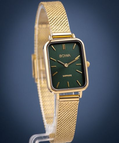 Ρολόι Γυναικεία BOWA Dubai Green-Gold Mesh 20