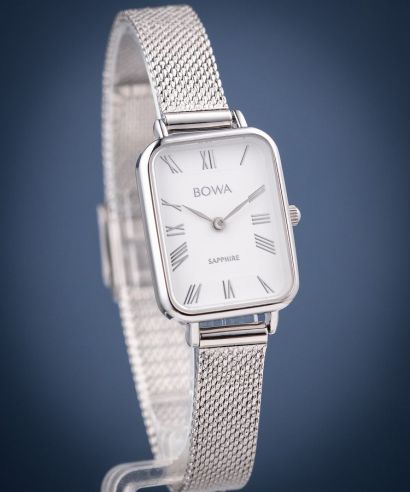 Ρολόι Γυναικεία BOWA Dubai White-Silver Mesh 20