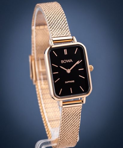 Ρολόι Γυναικεία BOWA Dubai Black Rose-Gold Mesh 20
