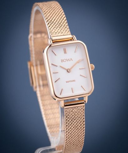Ρολόι Γυναικεία BOWA Dubai White Rose-Gold Mesh 20