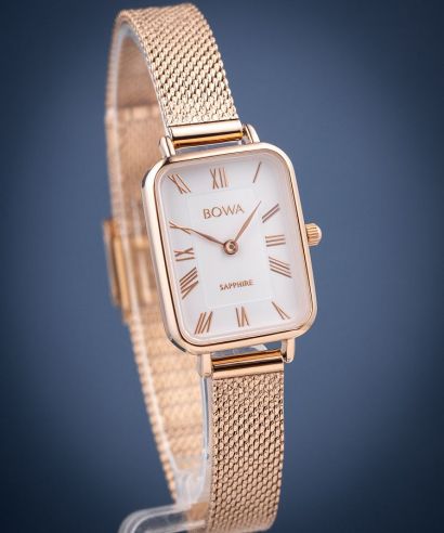 Ρολόι Γυναικεία BOWA Dubai White Rose-Gold Mesh 20