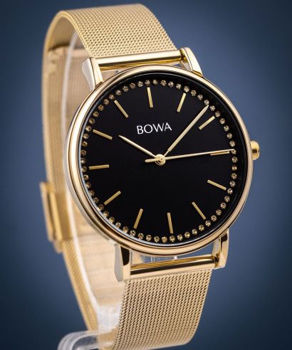 Ρολόι Γυναικεία BOWA Rio Black-Gold Mesh 38
