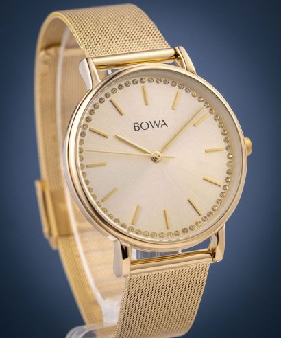 Ρολόι Γυναικεία BOWA Rio Full Gold Mesh 38