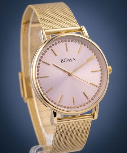 Ρολόι Γυναικεία BOWA Rio Rose-Gold Gold Mesh 38