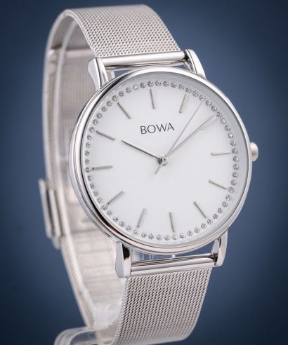 Ρολόι Γυναικεία BOWA Rio White-Silver Mesh 38