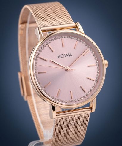 Ρολόι Γυναικεία BOWA Rio Full Rose Gold Mesh 38