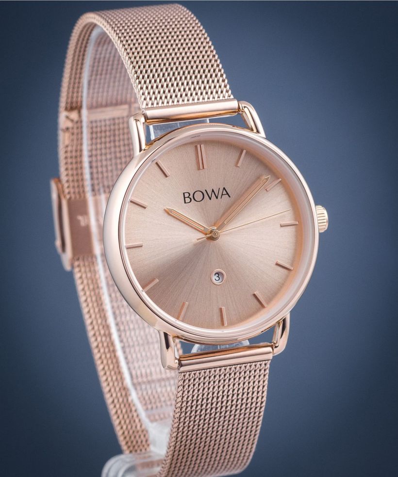 Ρολόι Γυναικεία BOWA Milan Full Pink Gold Mesh 34