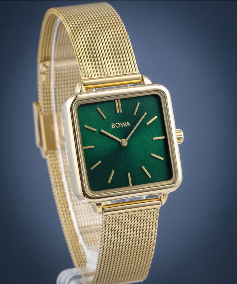 Ρολόι Γυναικεία BOWA Vienna Green Gold Mesh 29