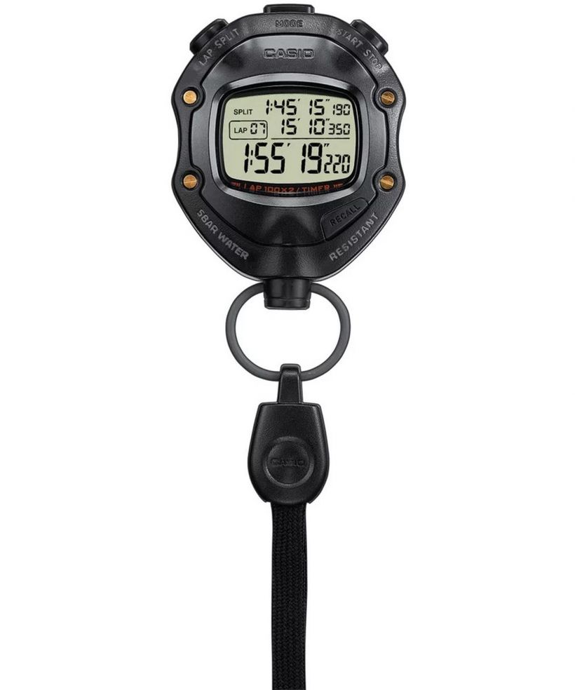 Ρολόι Τσέπης Casio Digital Black Stopwatch
