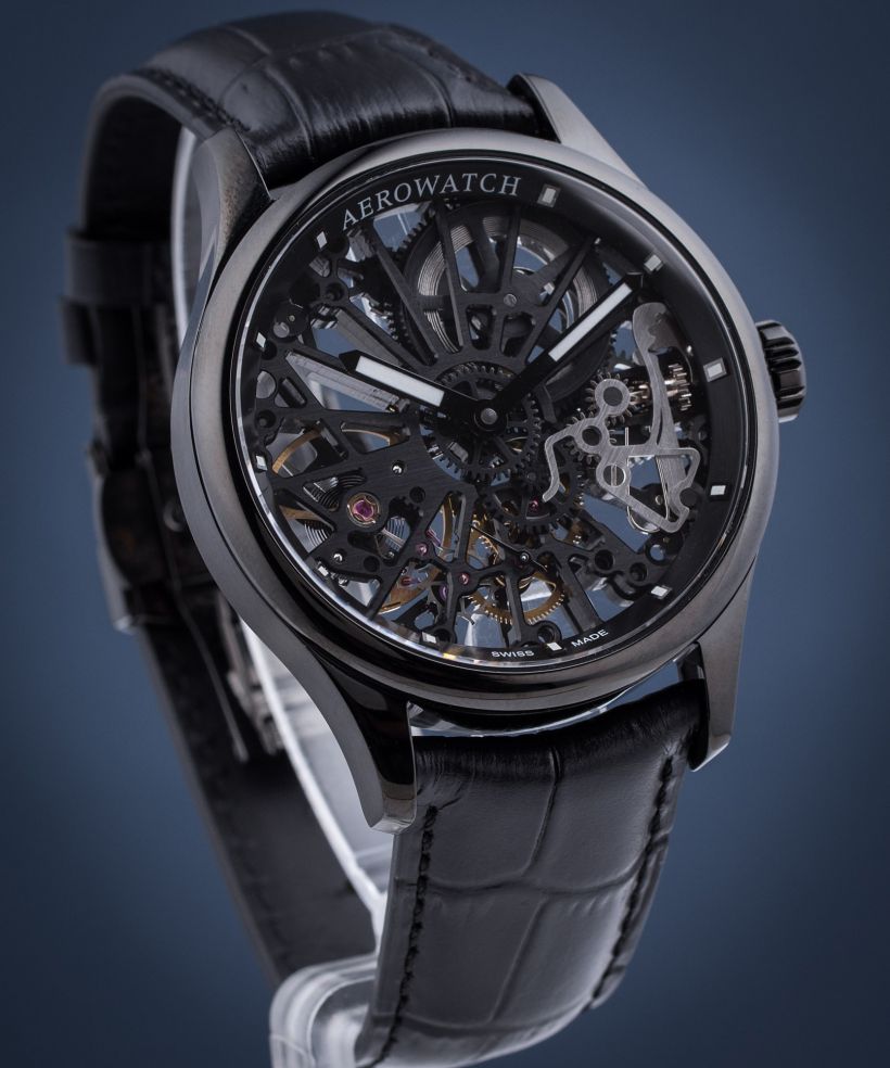 Ρολόι Ανδρικά Aerowatch Renaissance Skeleton Cobweb